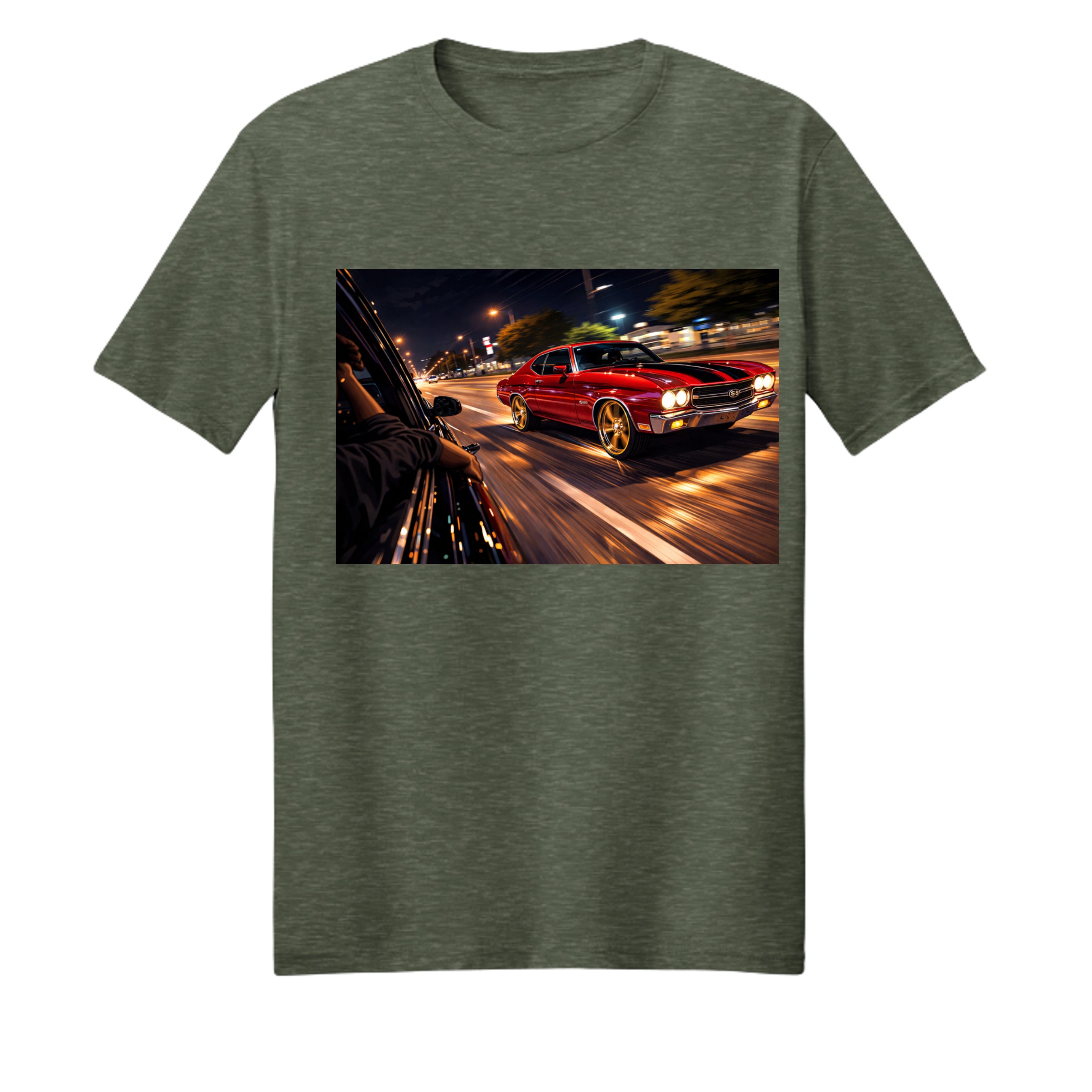 Olive Drab Green Heather - PC54 - FRONT