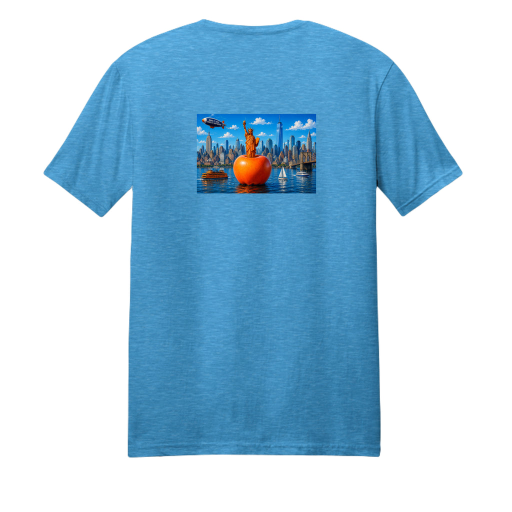 Heathered Bright Turquoise - DM108 - BACK