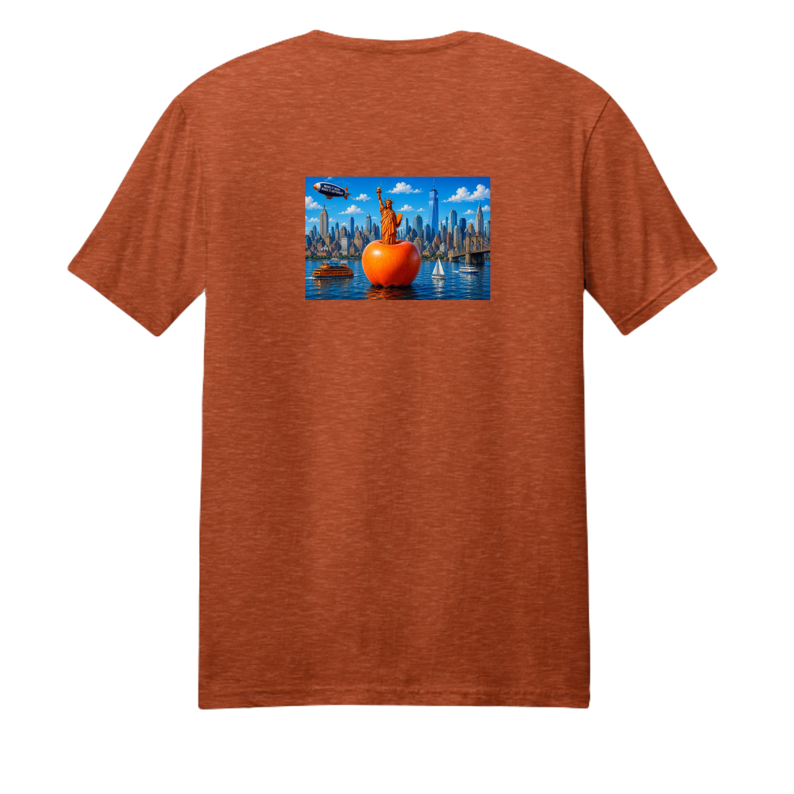 Deep Orange Heather - DM108 - BACK