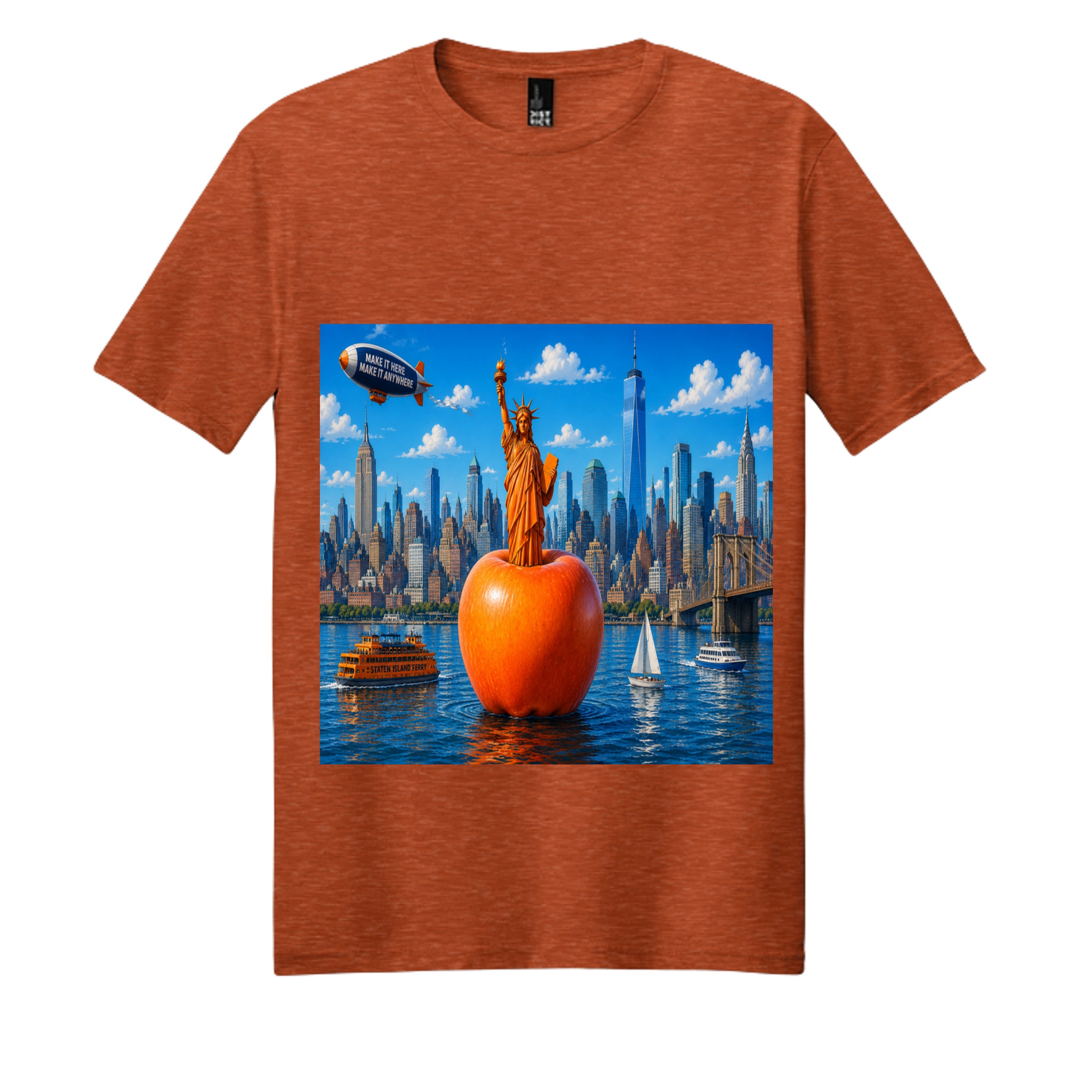 Deep Orange Heather - DM108 - FRONT